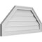 Ekena Millwork Octagonal Top Surface Mount PVC Gable Vent w/ 2"W x 1-1/2"P Brickmould Frame, 34"W x 16"H GVPOT34X1602SF - alternate 5